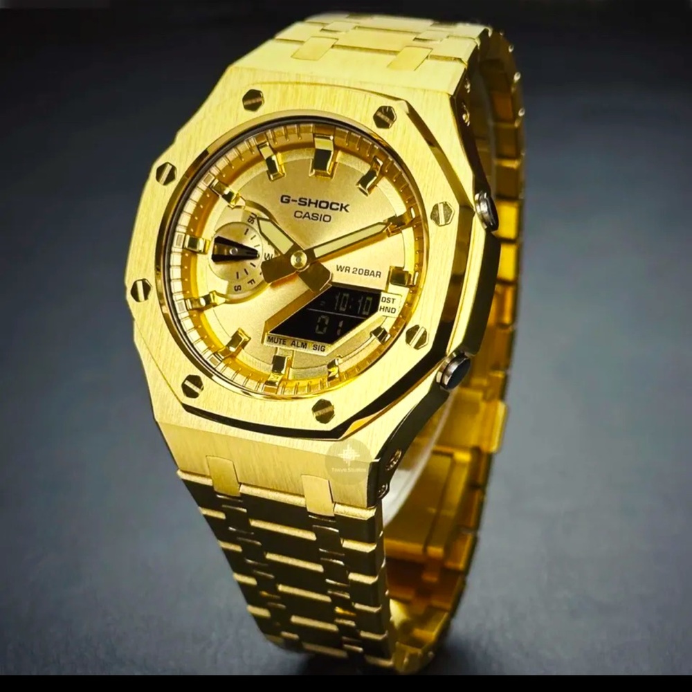 Custom G-Shock GA-2100 Casioak (All Gold)
